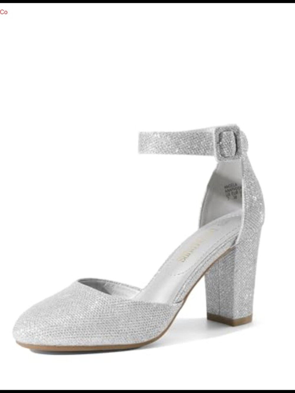 Women's Block Heel Chunky Pumps Round Toe Ankle Strap Comfortable